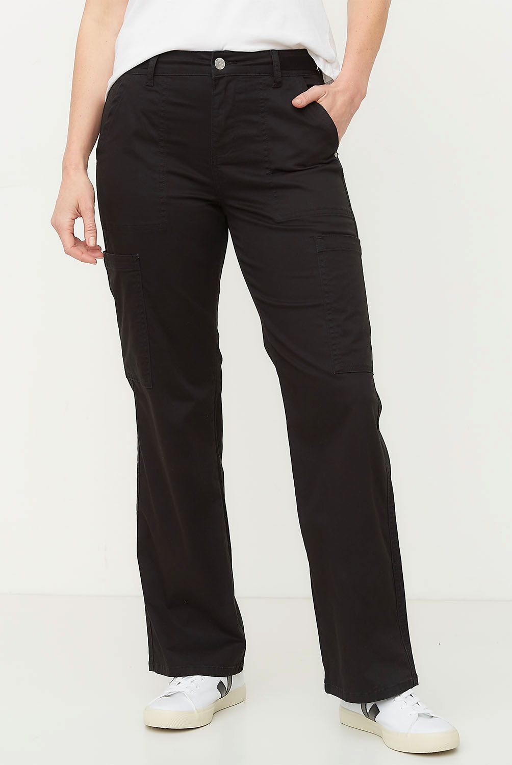 NEWPORT - Pantalón Cargo Tiro Medio Mujer Newport
