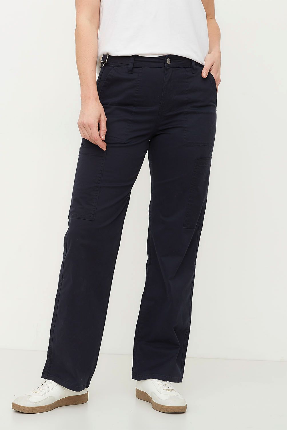 NEWPORT - Pantalón Cargo Tiro Medio Mujer Newport