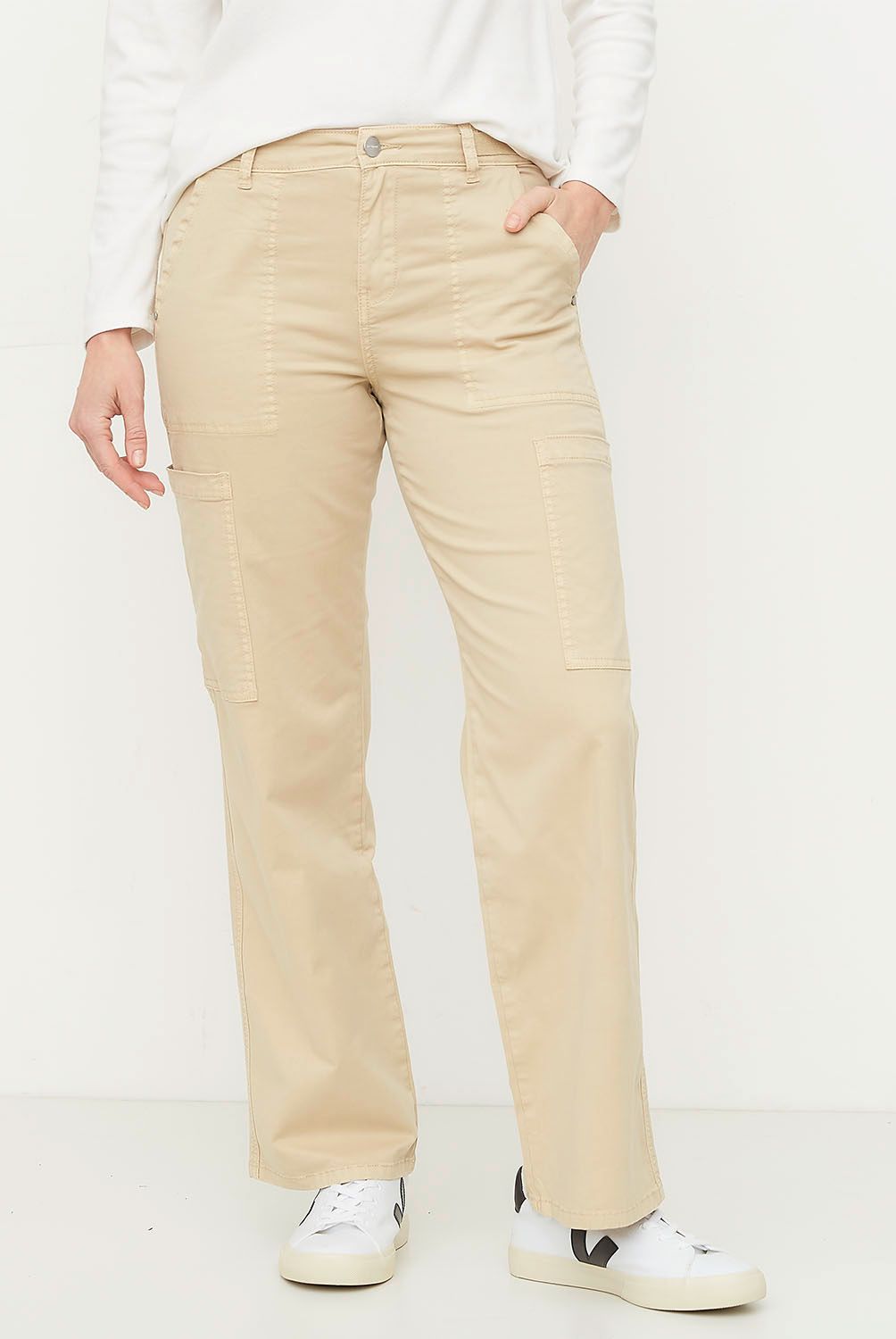 NEWPORT - Pantalón Cargo Tiro Medio Mujer Newport