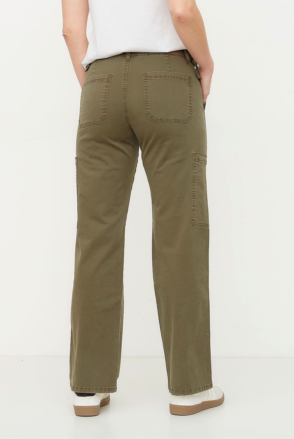 NEWPORT - Pantalón Cargo Tiro Medio Mujer Newport