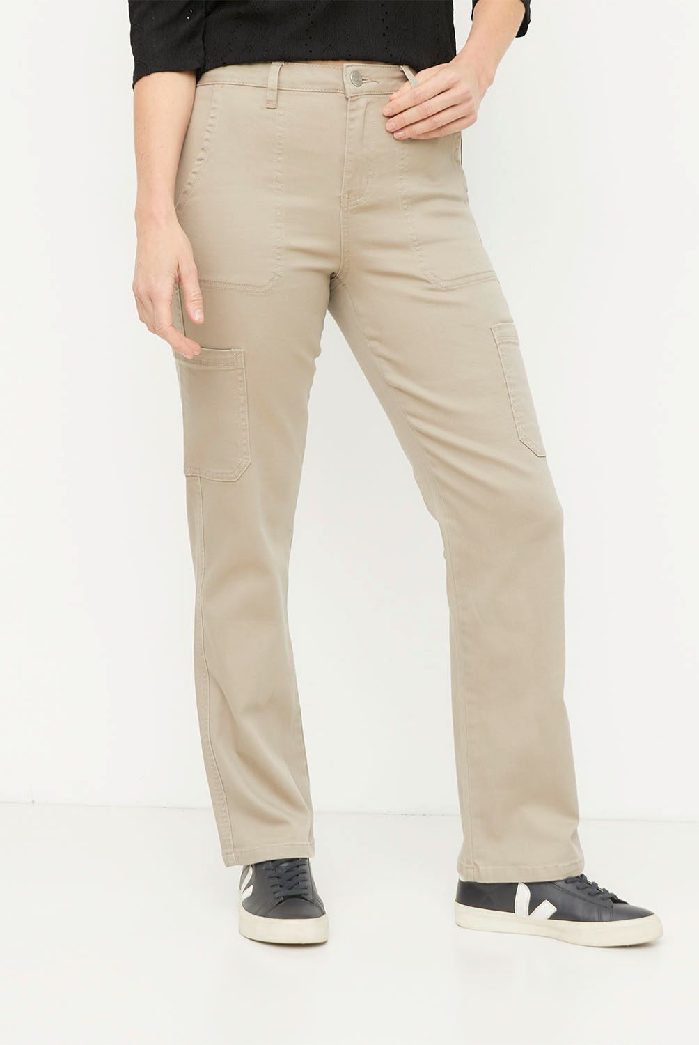 NEWPORT - Jeans Cargo Tiro Alto Mujer Newport