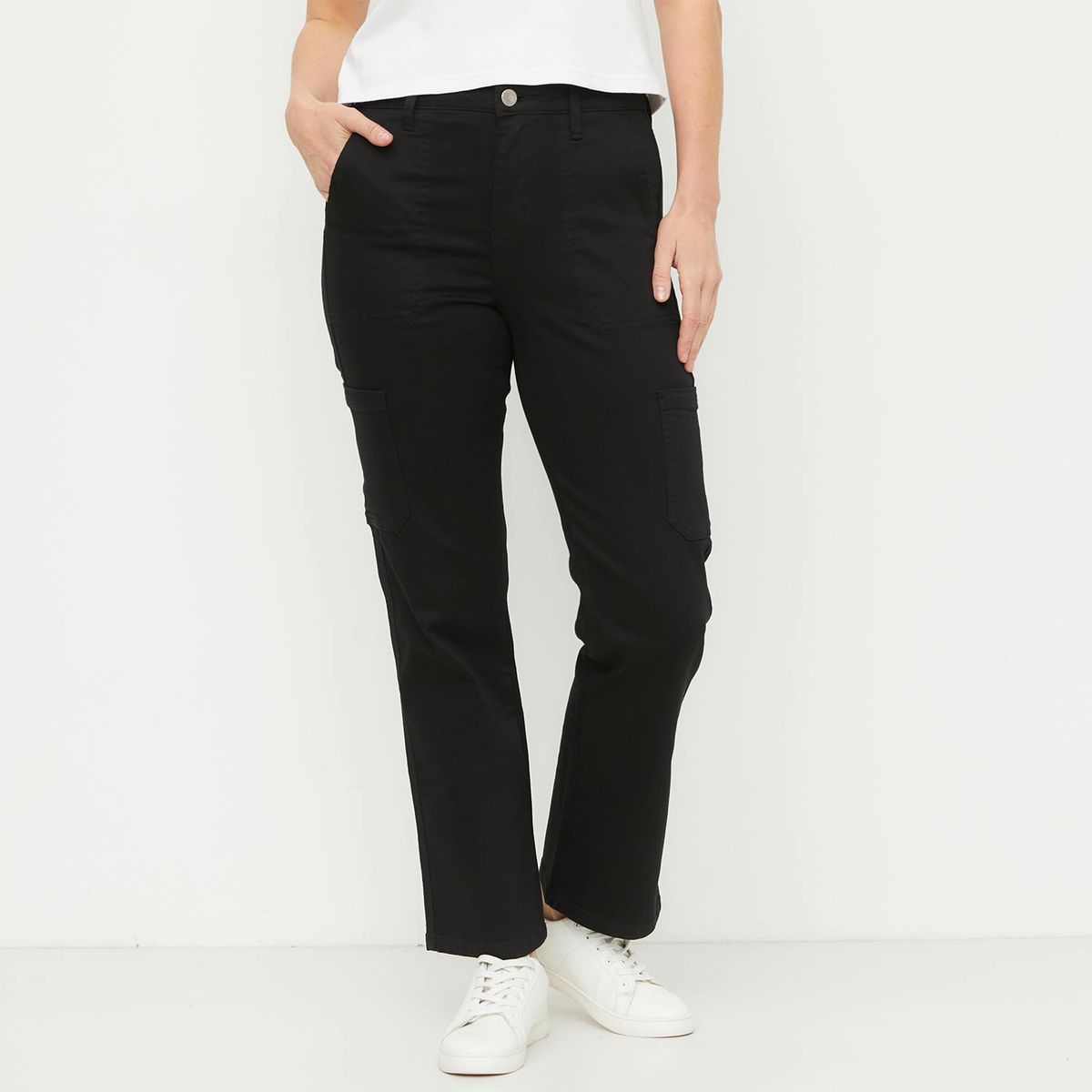 NEWPORT - Jeans Cargo Tiro Alto Mujer Newport