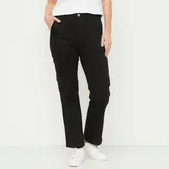 NEWPORT - Jeans Cargo Tiro Alto Mujer