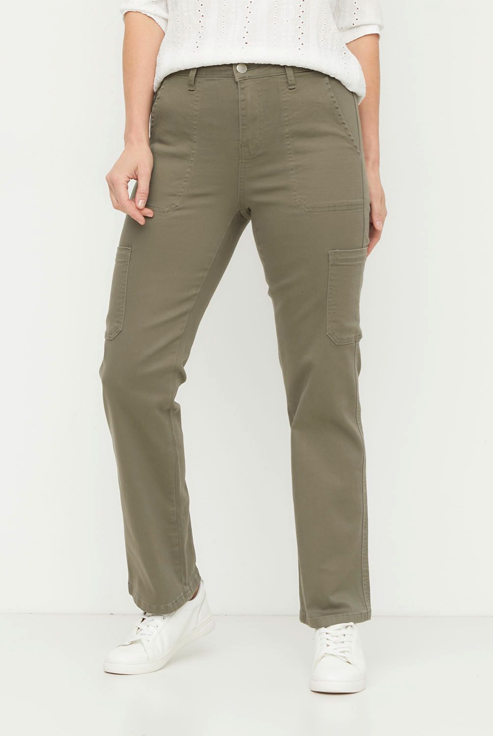 NEWPORT - Jeans Cargo Tiro Alto Mujer Newport