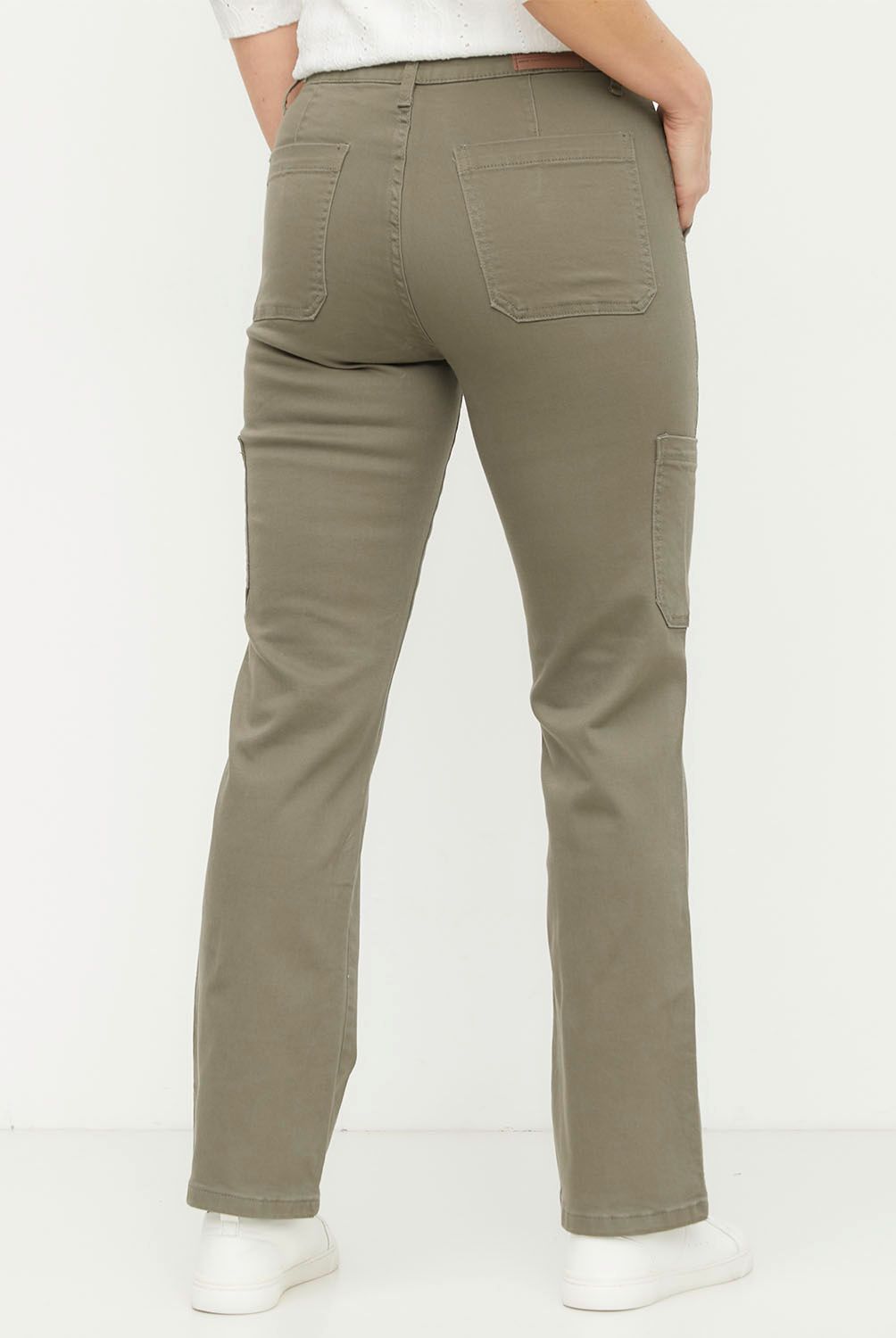 NEWPORT - Jeans Cargo Tiro Alto Mujer Newport
