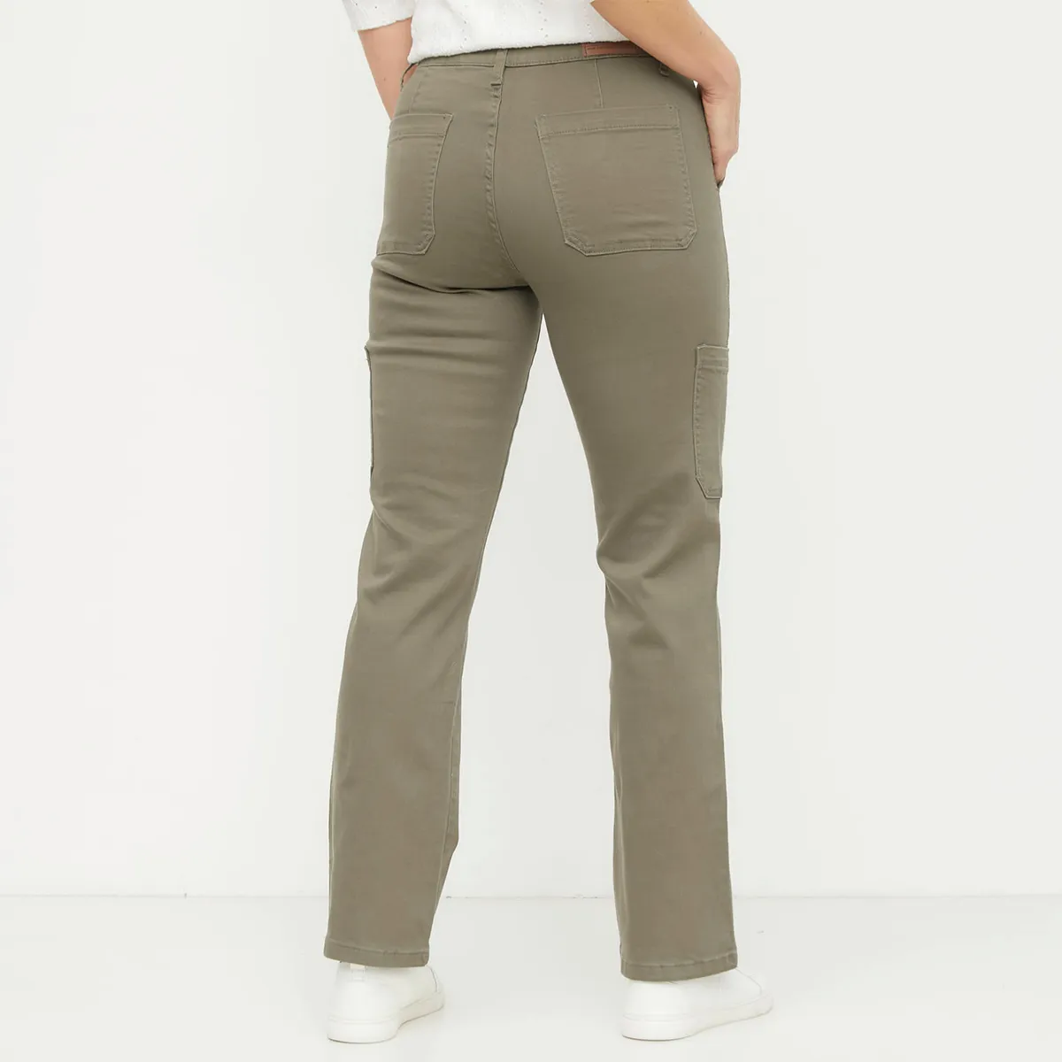 NEWPORT - Jeans Cargo Tiro Alto Mujer Newport