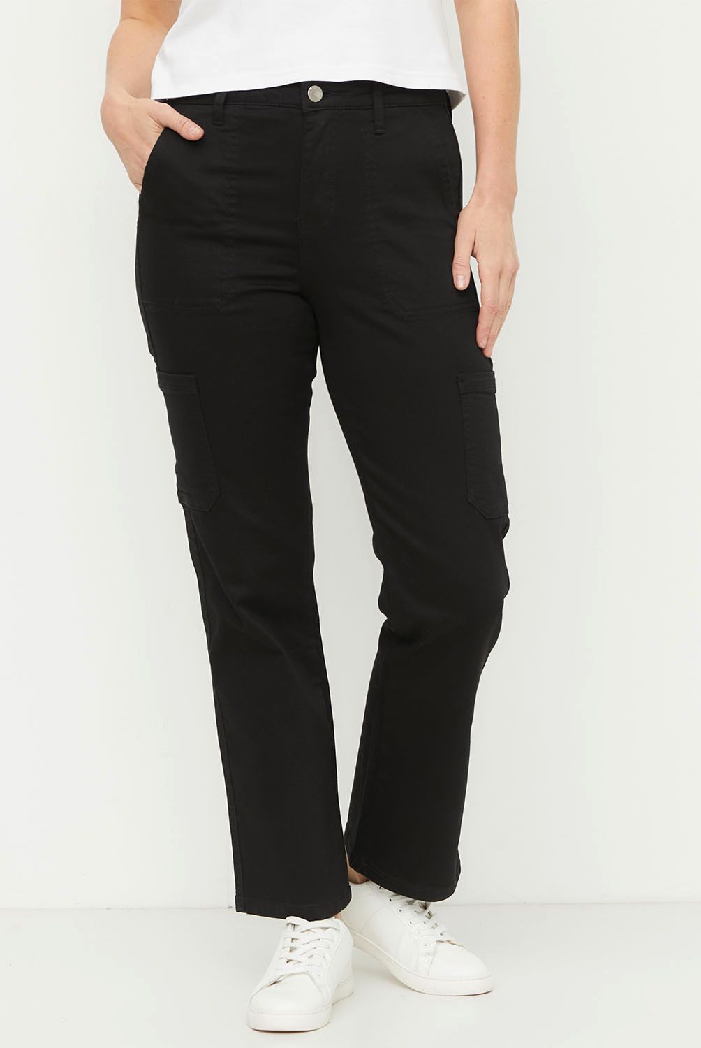 NEWPORT - Jeans Cargo Tiro Alto Mujer Newport