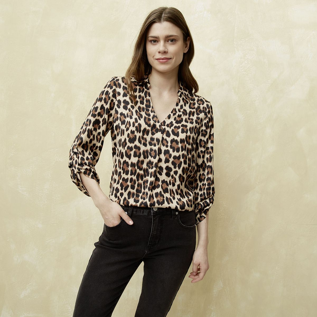 UNIVERSITY CLUB - Blusa Mujer University Club Manga Larga Cuello V