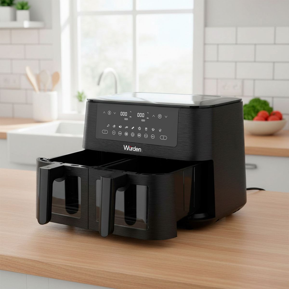 WURDEN - Freidora Eléctrica Wfr-Duoche Black St Wurden