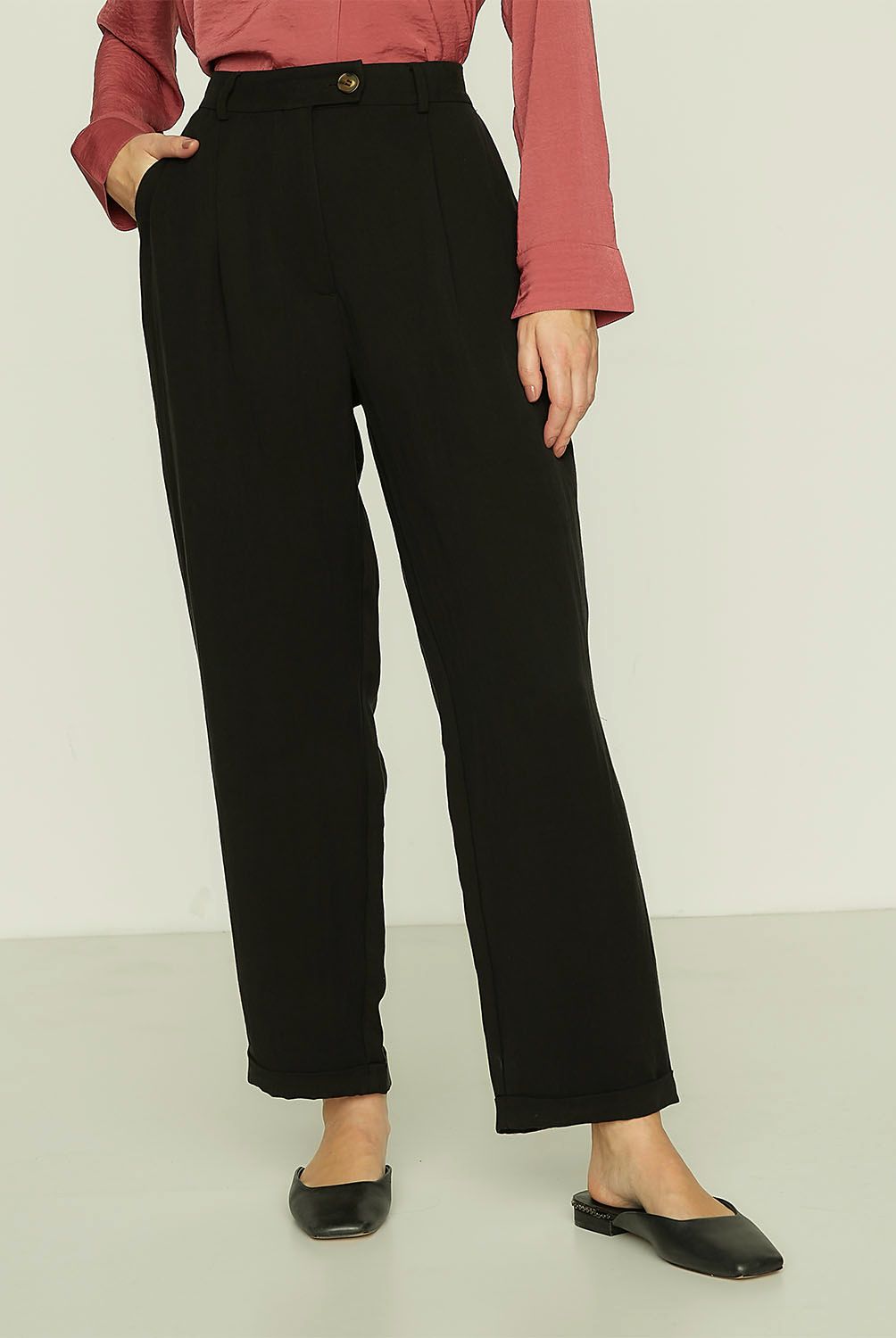 APOLOGY - Pantalón Baggy Tiro Alto Mujer Apology