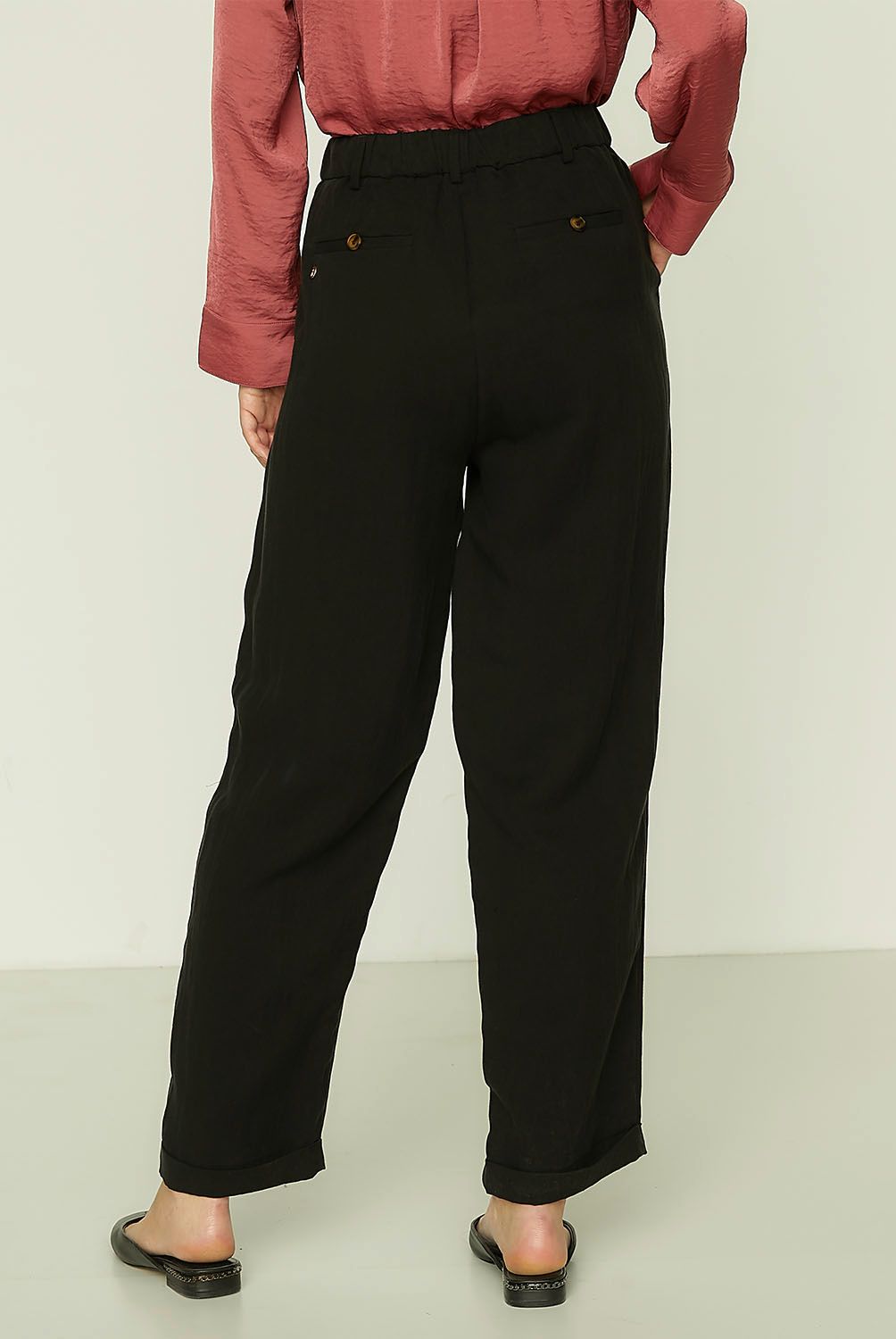 APOLOGY - Pantalón Baggy Tiro Alto Mujer Apology
