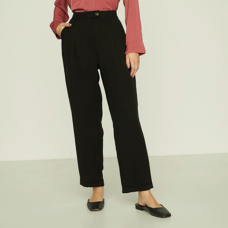 APOLOGY - Pantalón Baggy Tiro Alto Mujer Apology