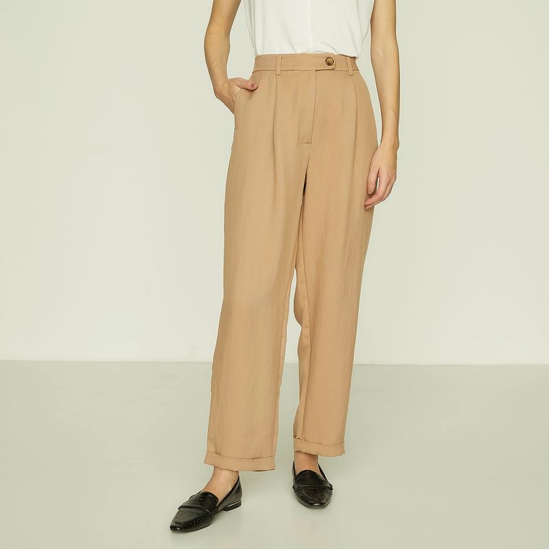 APOLOGY - Pantalón Baggy Tiro Alto Mujer Apology