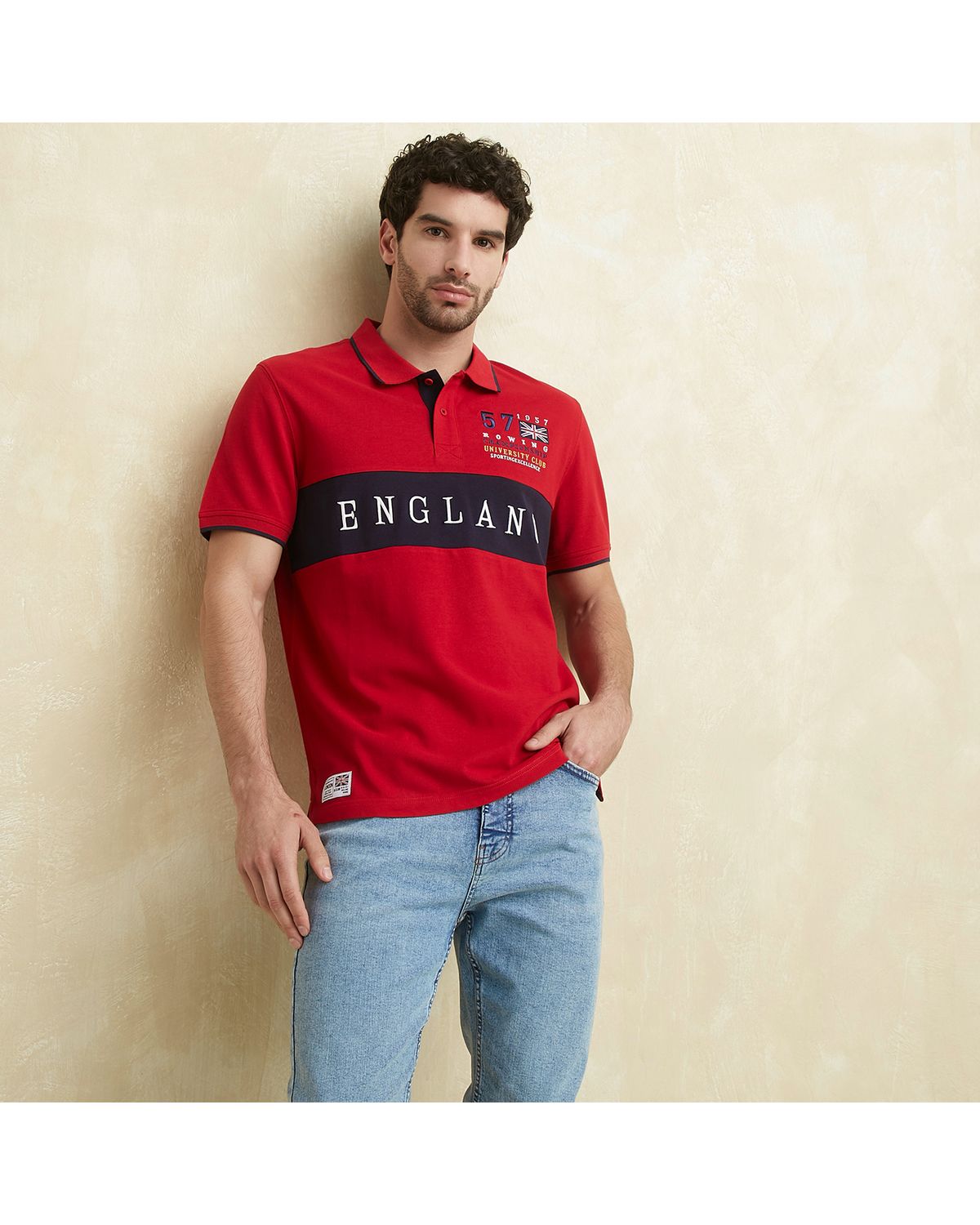 UNIVERSITY CLUB Polera Manga Corta Hombre University Club