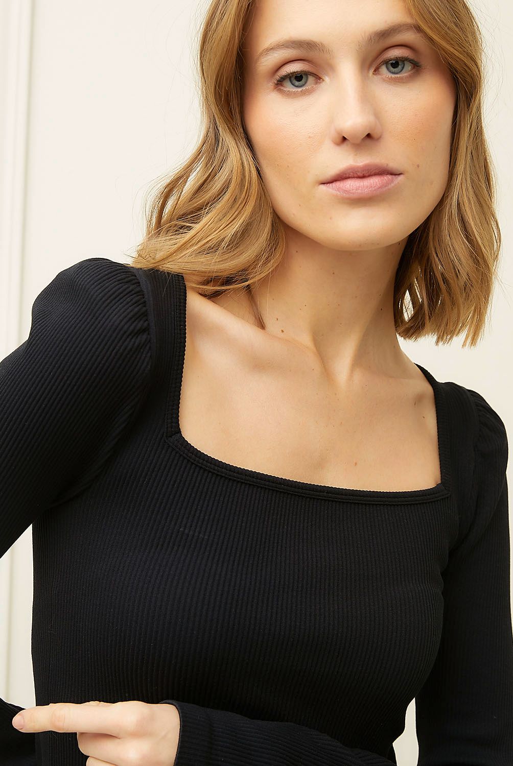 BASEMENT - Polera Manga Larga Mujer Basement
