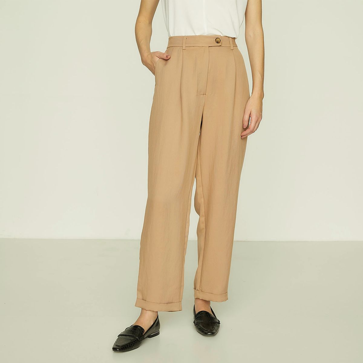 APOLOGY - Pantalón Baggy Tiro Alto Mujer Apology