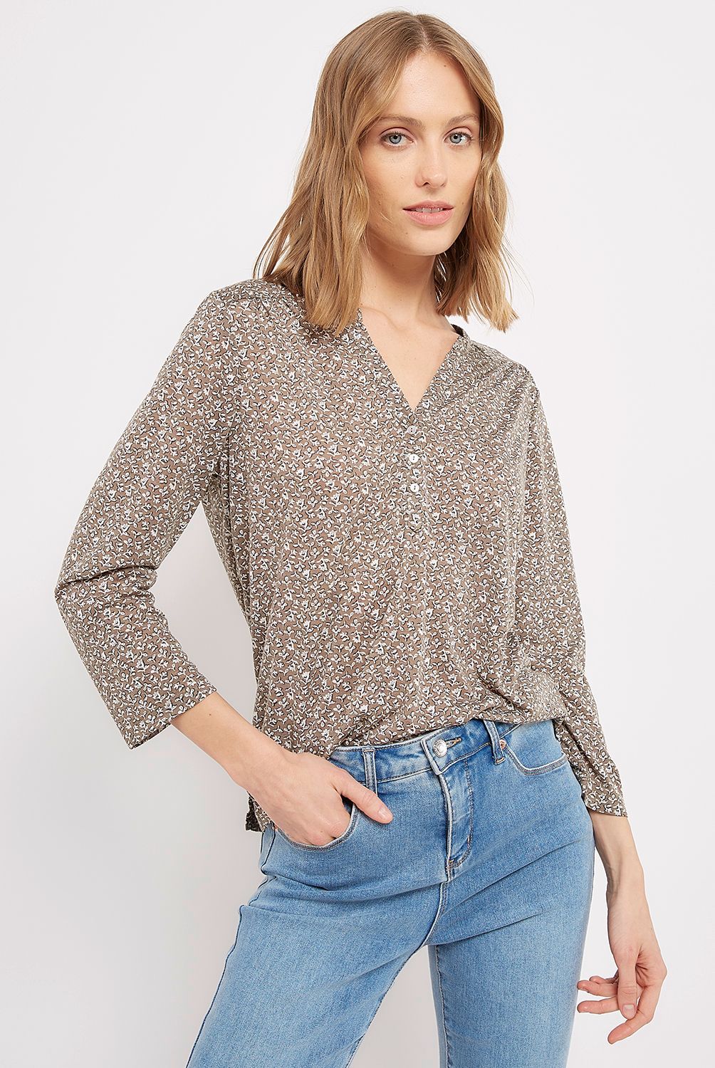 UNIVERSITY CLUB - Polera Mujer University Club Manga 3/4 Casual