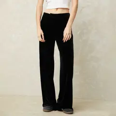 SYBILLA - Pantalón Palazzo Tiro Medio Mujer