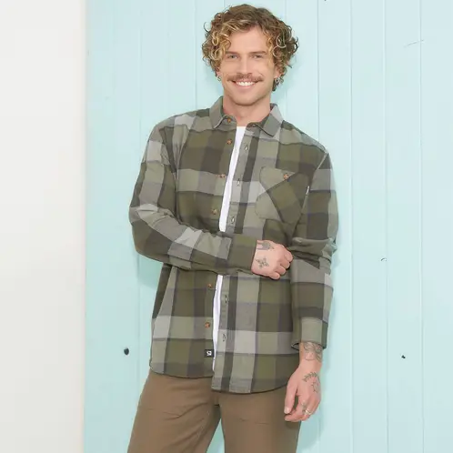 DOO AUSTRALIA - Camisa Casual Manga Larga Hombre