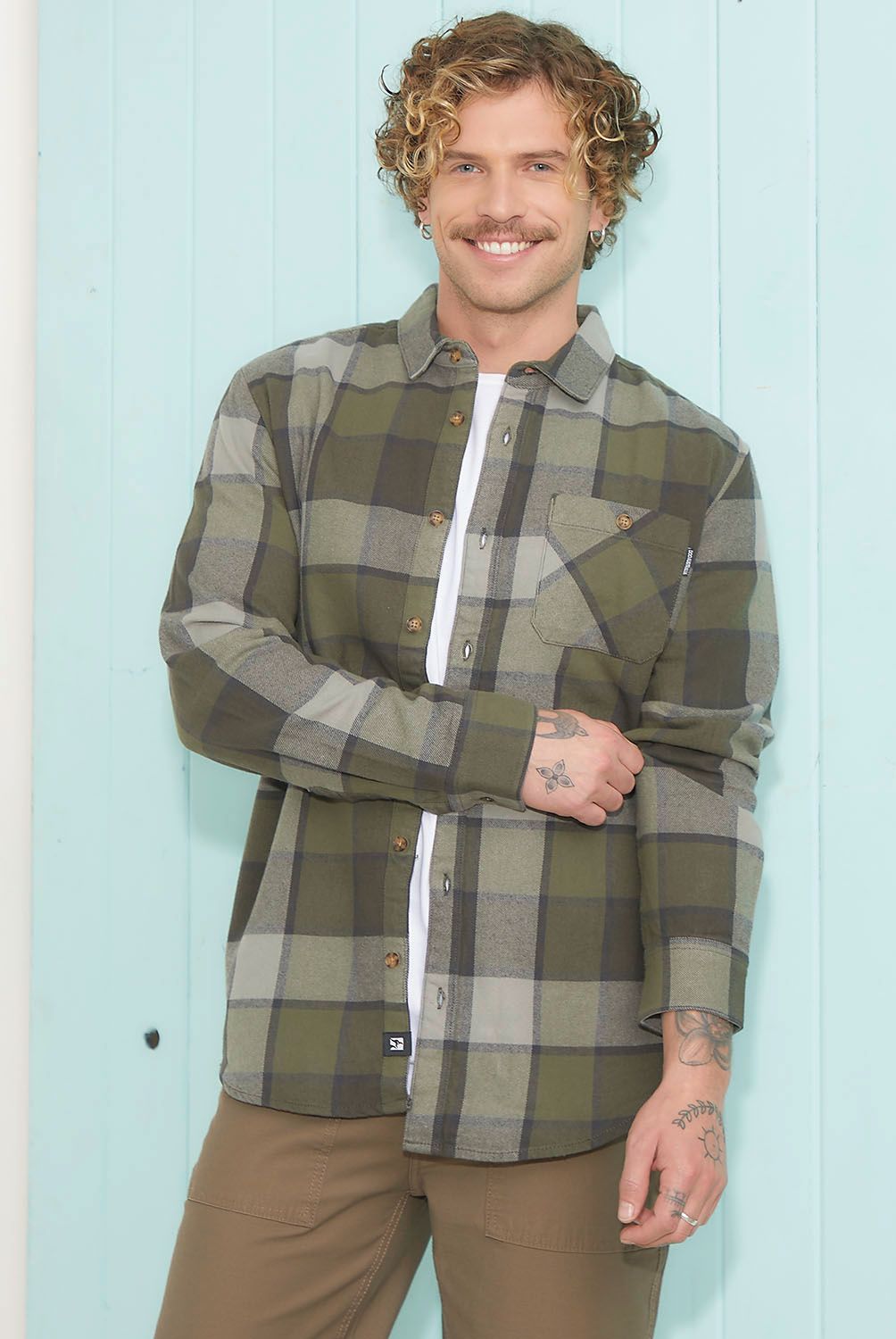 DOO AUSTRALIA - Camisa Casual Manga Larga Hombre Doo Australia