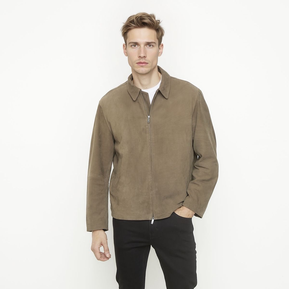 WOLF&HANK - Chaqueta De Cuero Hombre Wolf&Hank