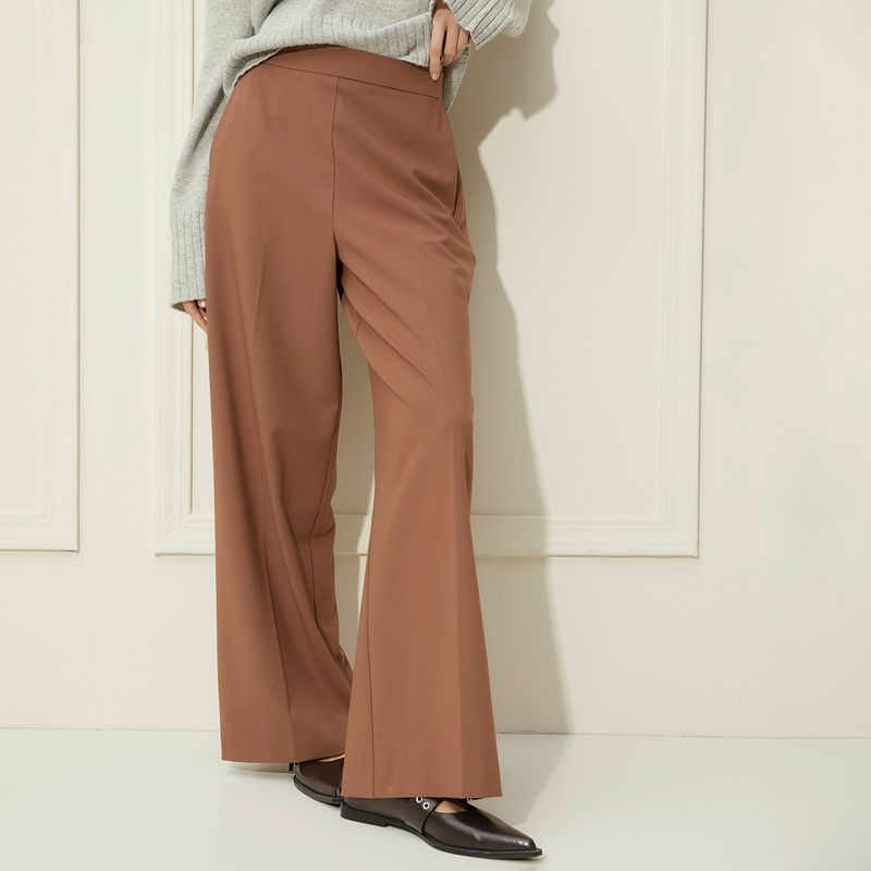 BASEMENT - Pantalón Tiro Alto Mujer Basement