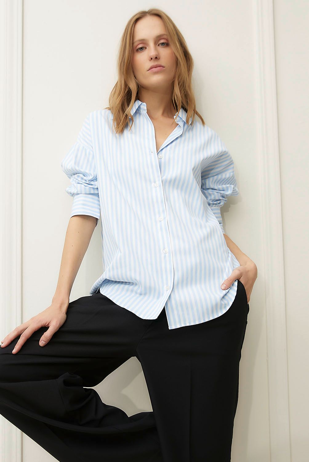 BASEMENT - Blusa Manga Larga Mujer Basement
