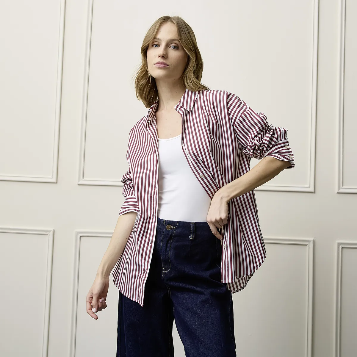 BASEMENT - Blusa Manga Larga Mujer Basement