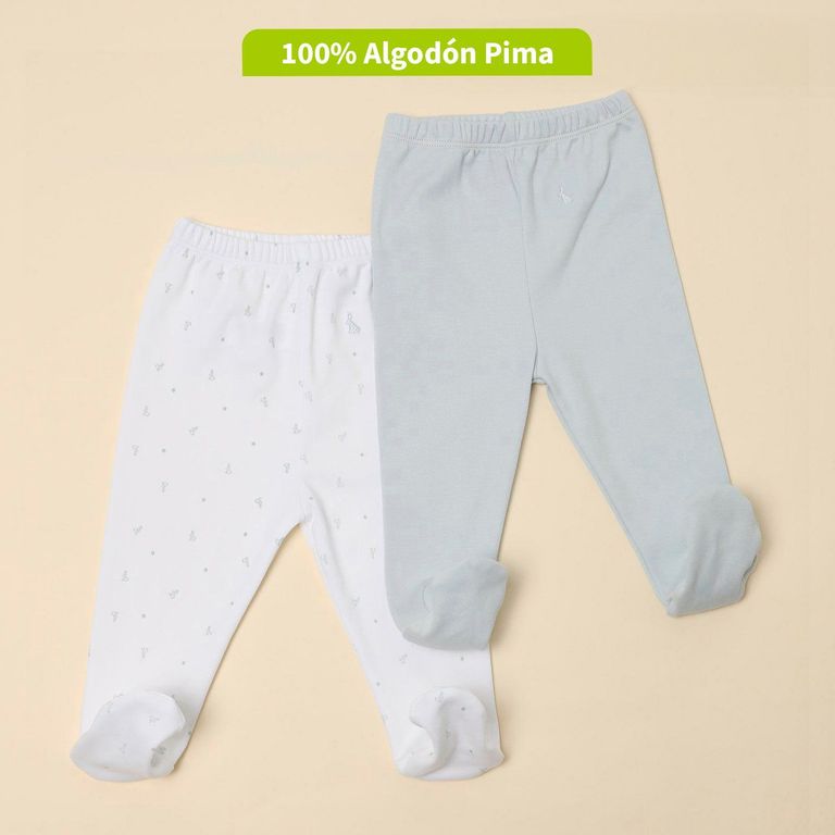 Pack De 2 Ballerinas Unisex Bebé Algodón Pima