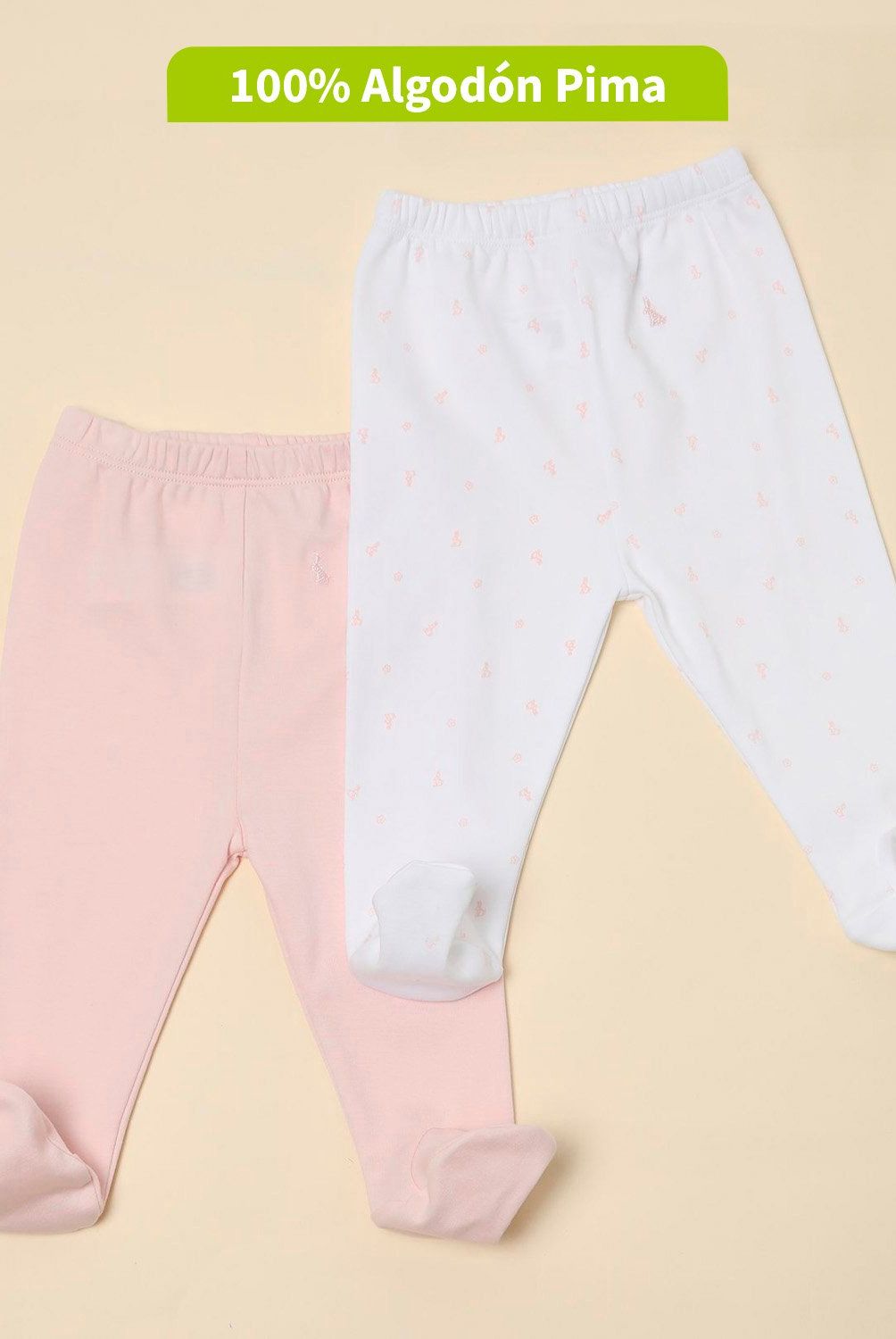 CONIGLIO - Pack de 2 Ballerinas Bebé Niño Algodón Coniglio