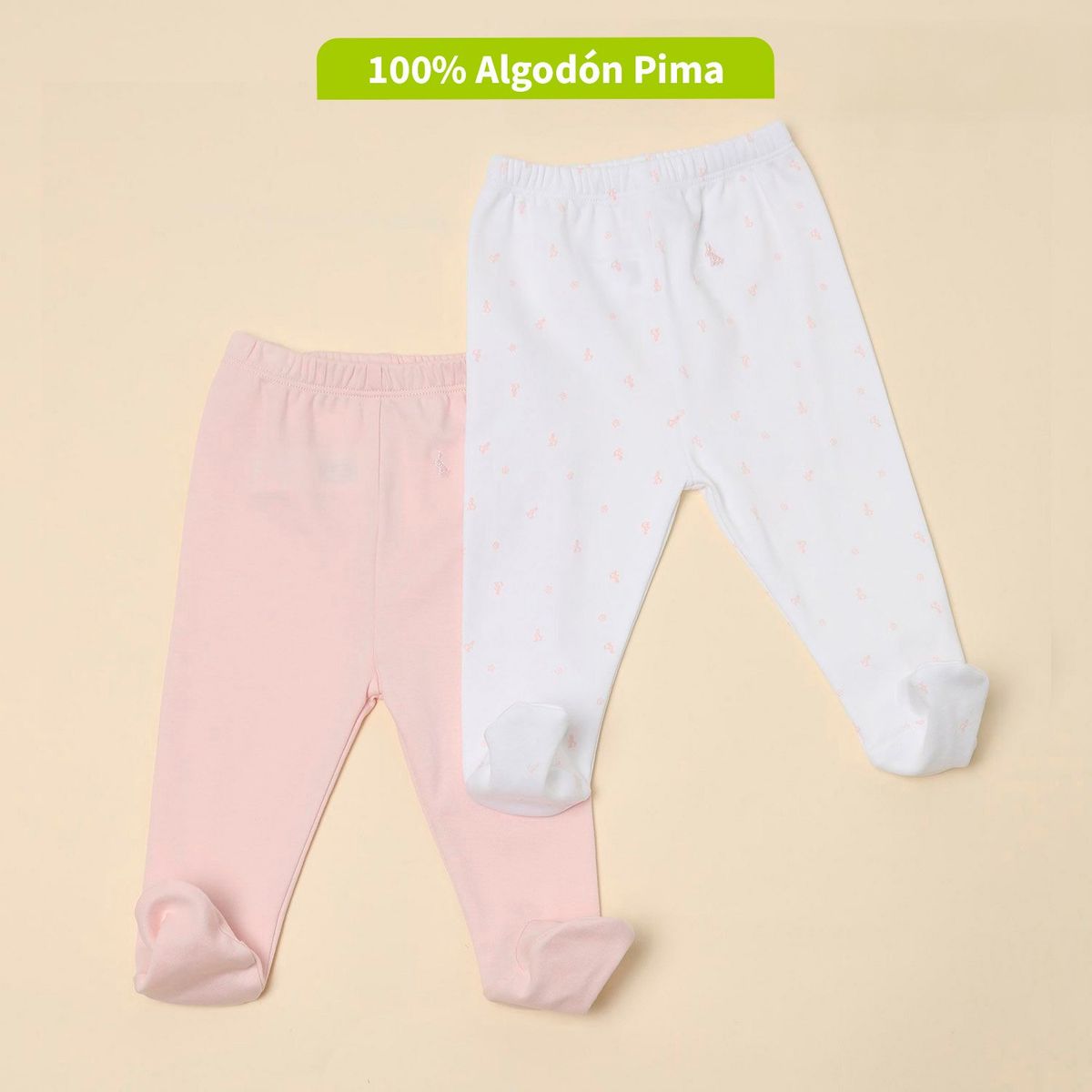 CONIGLIO - Pack De 2 Ballerinas Unisex Bebé Algodón Pima Coniglio