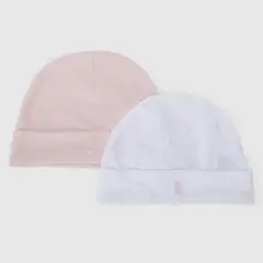 CONIGLIO - Pack De 2 Gorros Bebé Niña Algodón