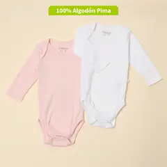 CONIGLIO - Pack de 2 Bodys Bebé Niña Algodón