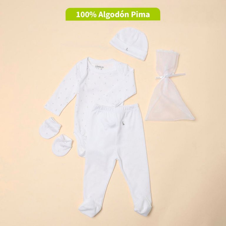 CONIGLIO Conjunto Unisex Bebé Algodón Pima