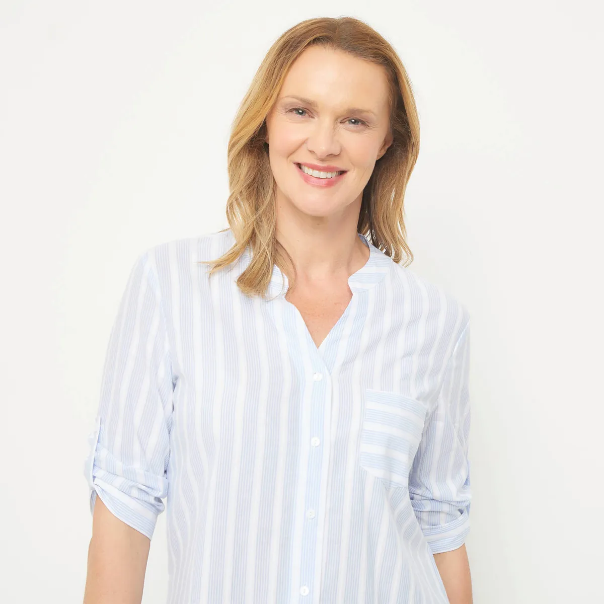 NEWPORT - Blusa Manga Larga Algodón Mujer Newport