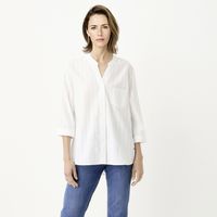 Blusa Manga Larga Algodón Mujer