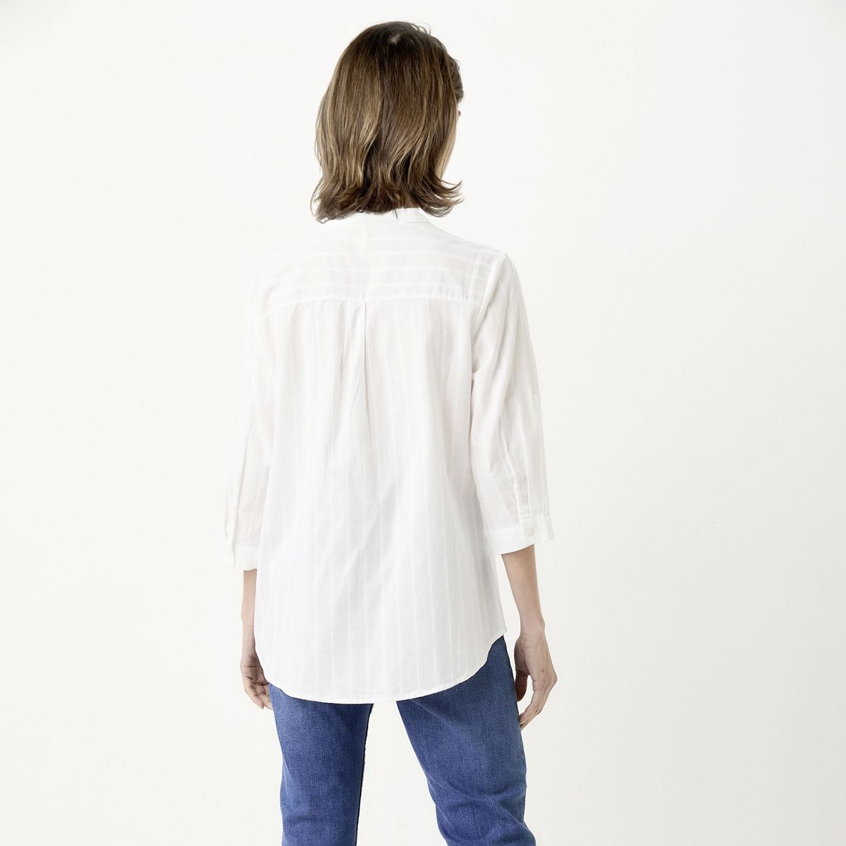 NEWPORT - Blusa Manga Larga Algodón Mujer Newport