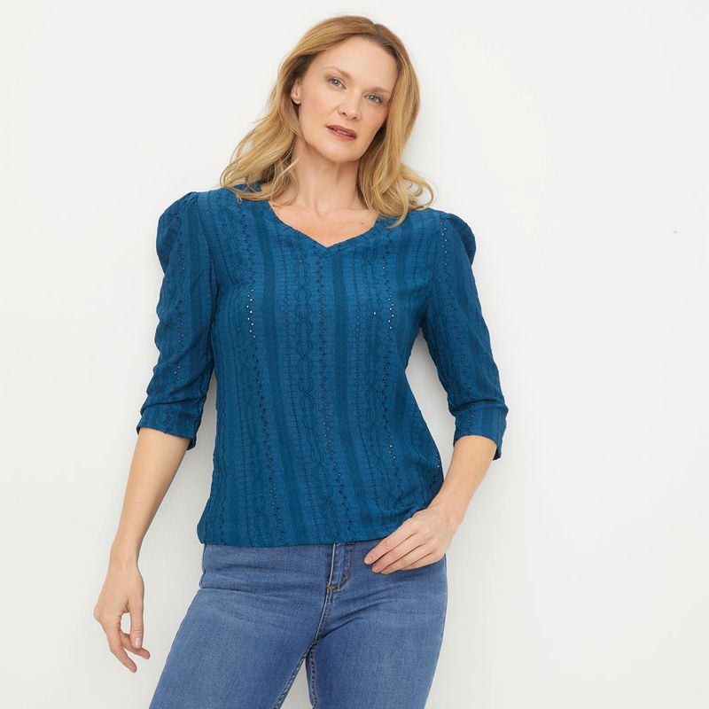 NEWPORT - Polera Manga Corta Mujer Newport