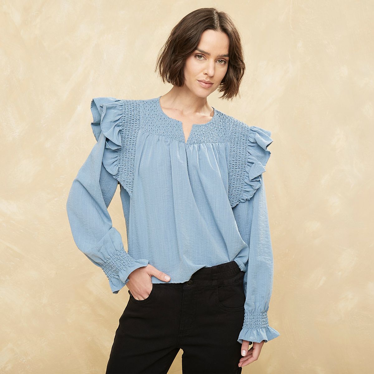 UNIVERSITY CLUB - Blusa Manga Larga Mujer University Club