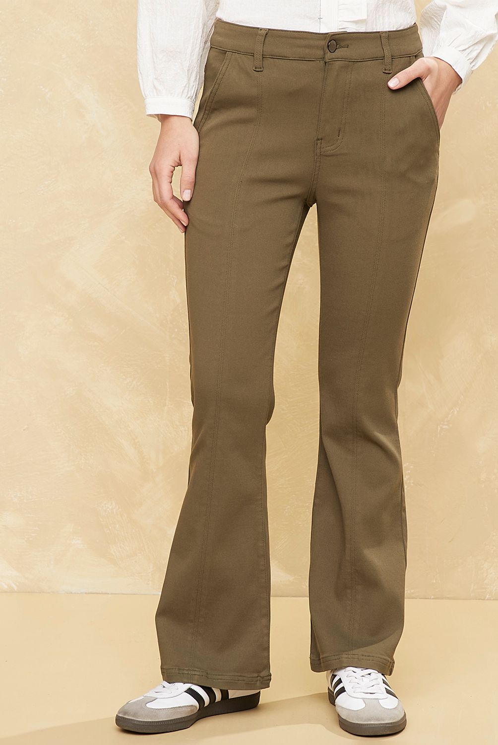 UNIVERSITY CLUB - Pantalón Flare Tiro Alto Mujer University Club