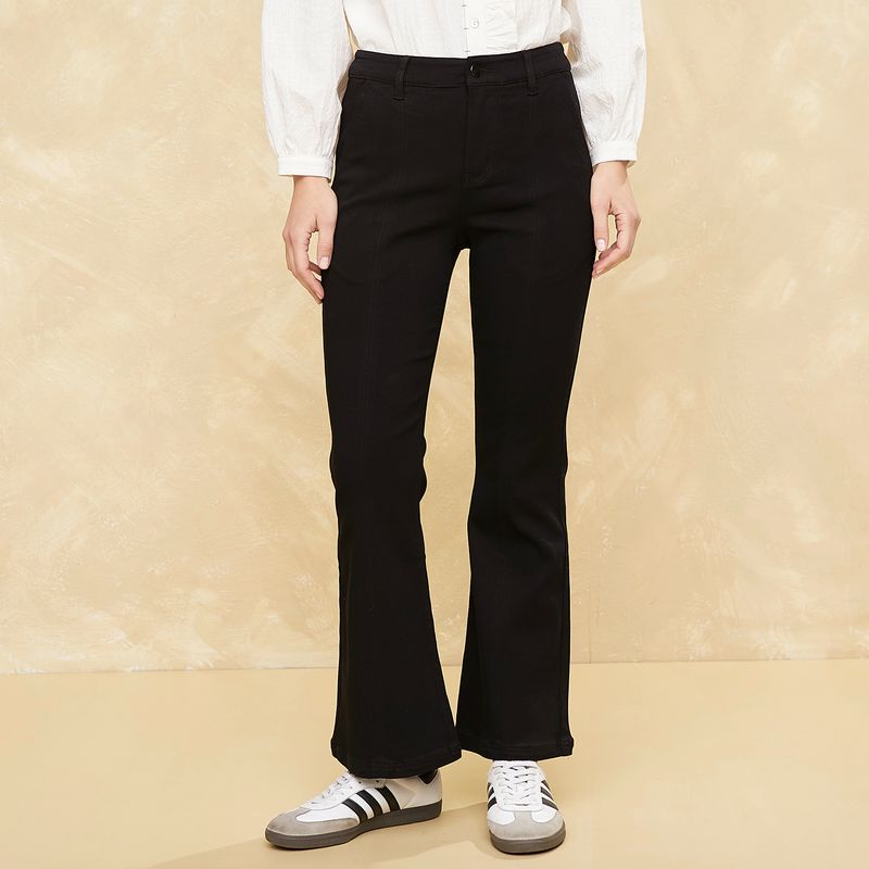 UNIVERSITY CLUB - Pantalón Flare Tiro Alto Mujer University Club