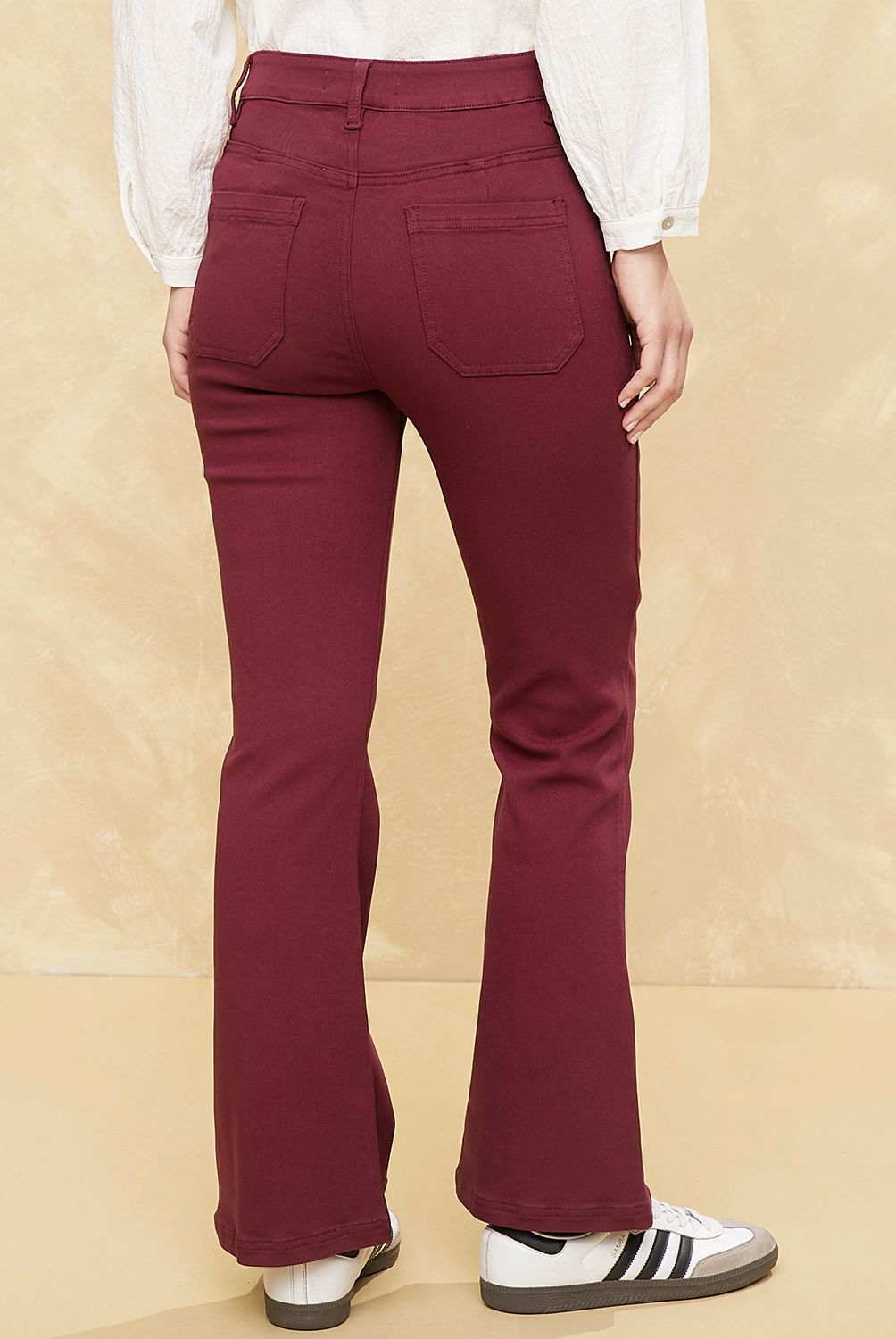 UNIVERSITY CLUB - Pantalón Flare Tiro Alto Mujer University Club