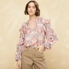 UNIVERSITY CLUB - Blusa Manga Larga Mujer