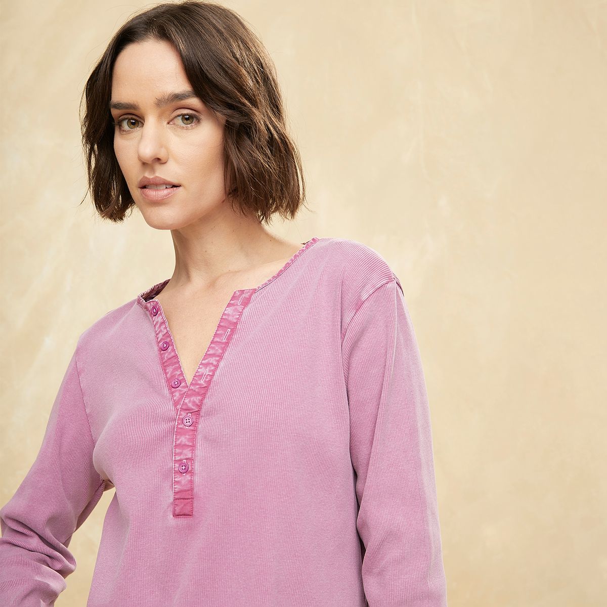 UNIVERSITY CLUB - Polera Manga Larga Algodón Mujer University Club