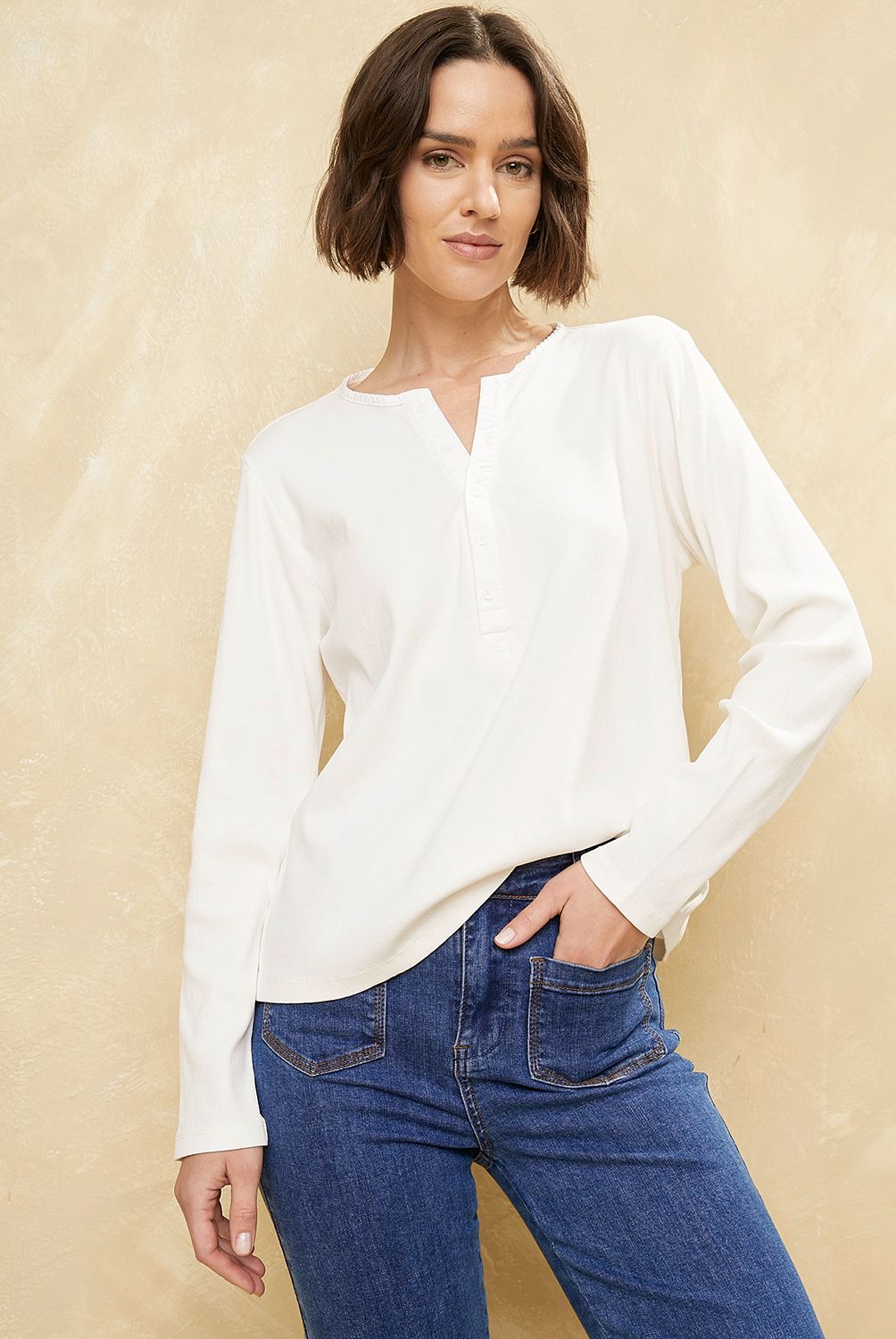 UNIVERSITY CLUB - Polera Manga Larga Algodón Mujer University Club