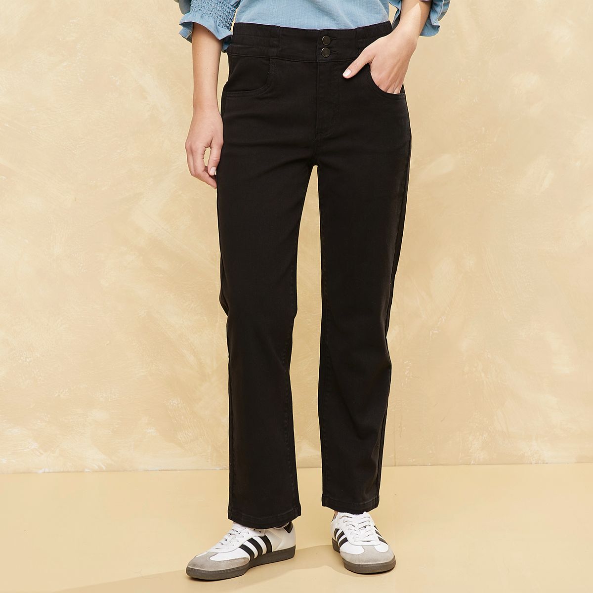 UNIVERSITY CLUB - Pantalón Regular Tiro Alto Mujer University Club