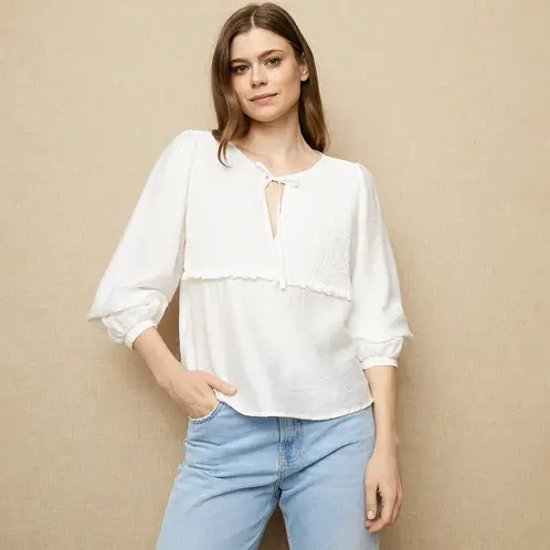 UNIVERSITY CLUB - Blusa Manga Larga Mujer