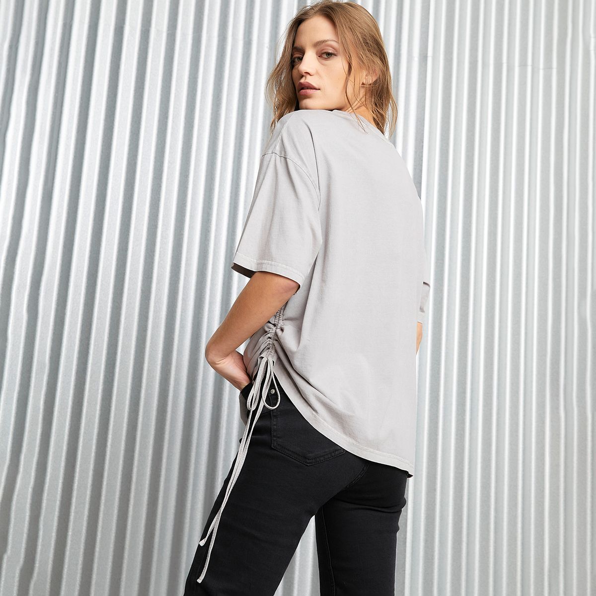 AMERICANINO - Polera Manga Corta Algodón Mujer Americanino