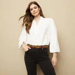 UNIVERSITY CLUB - Blusa Manga Larga Algodón Mujer