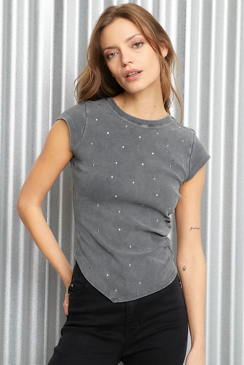 AMERICANINO - Polera Manga Larga Algodón Mujer Americanino